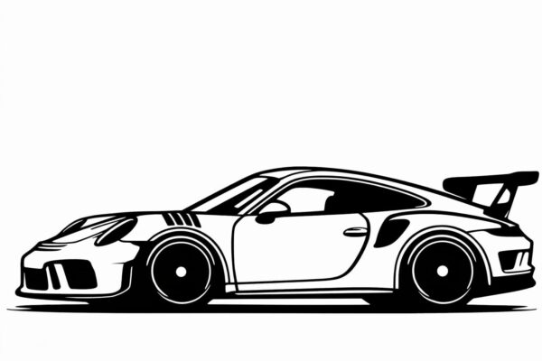 Porsche 911 Side View