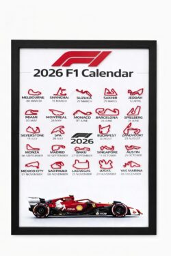 F1 Calendar ( Track and logo 3d printed)
