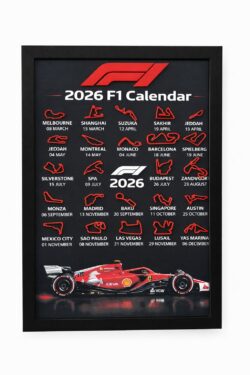 F1 Calendar ( Track and logo 3d printed)