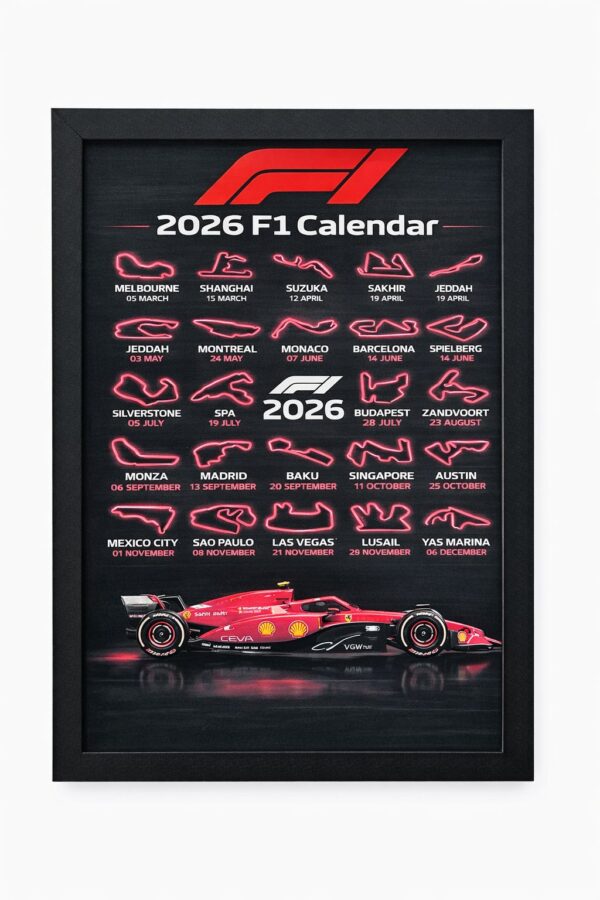 F1 calendar ( Logo alone 3d)